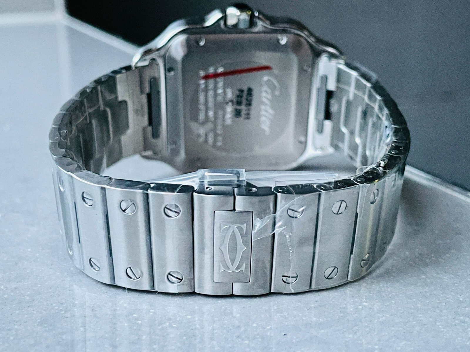 Santos 40mm SS BVF 1:1 Best Edition Gray Dial Black Bezel on SS Bracelet MIYOTA 9015 - Image 12