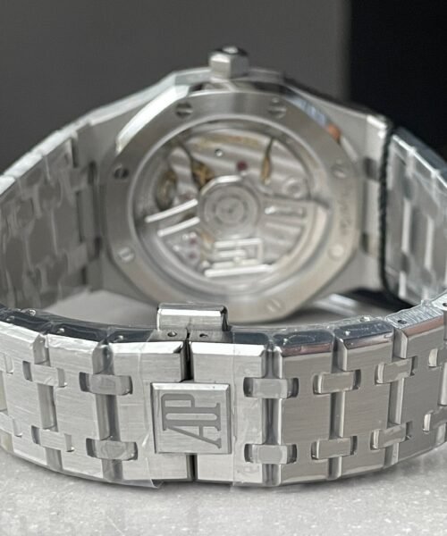 Royal Oak 41mm 15510 "50th Anniversary" SS ZF 1:1 Best Edition White Textured Dial on SS Bracelet A4302 - Image 11