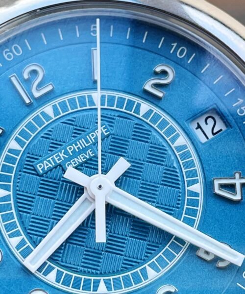 Calatrava 6007A-001 SS ZF 1:1 Best Edition Blue Dial on Blue Leather Strap A324CS - Image 5