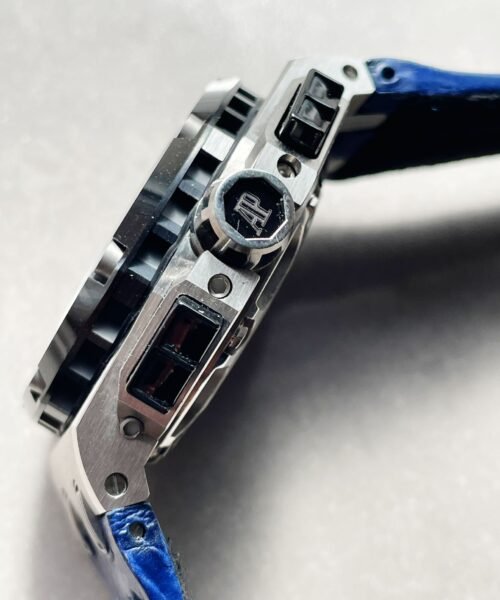 Royal Oak Offshore Rubens Barrichello Ii 26078PO Blue Dial Blue leather Strap - Image 15