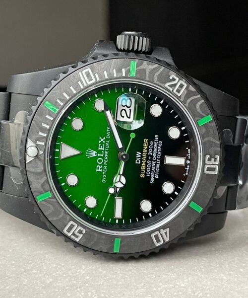 Submariner DIW "Parakeet" DLC VSF 1:1 Best Edition Black/Green Dial on DLC Bracelet VS3135 - Image 3