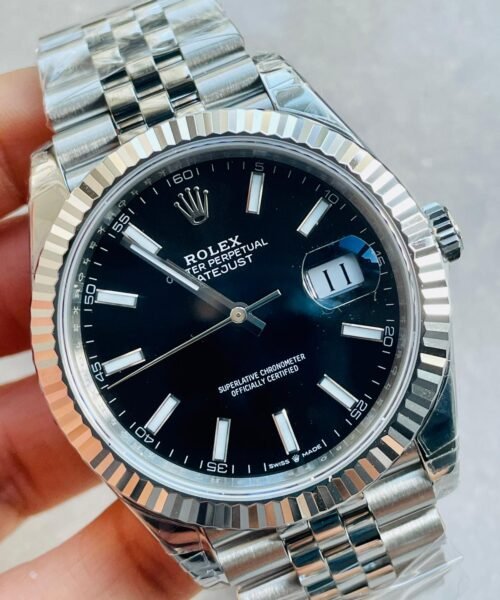 DateJust 41 SS VS Factory 1:1 Best Edition 904L Steel Black Dial on SS Jubilee bracelet - Image 2