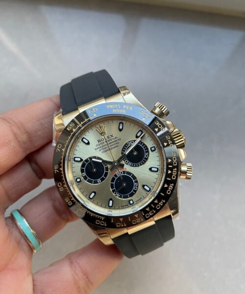 Daytona 116518 BTF Best Edition YG/Black Dial on Oysterflex Rubber Strap SA4130 V2 - Image 4