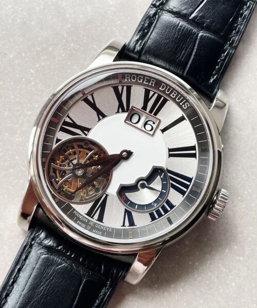 RB HOMMAGE TOURBILLON RDDBHO0558 WHITE DIAL ON BLACK LEATHER STRAP. - Image 10