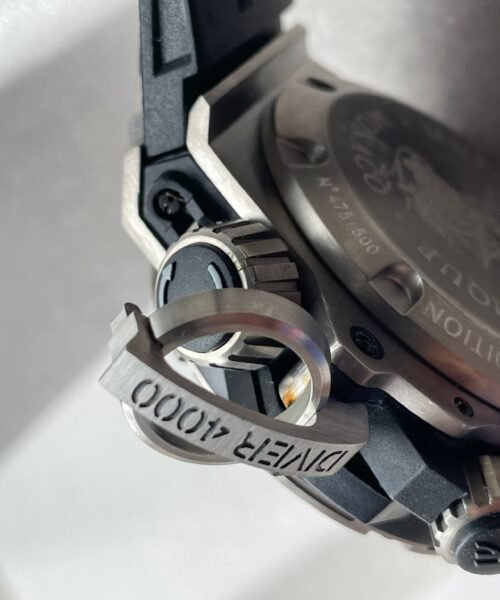 King Power Diver Oceanographic 48 mm titanium case black gummy strap 8215 mayota movement - Image 6