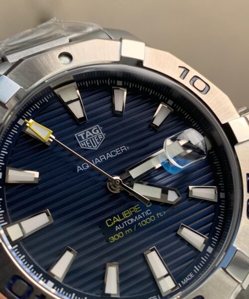 Aquaracer Calibre 5 SS 41mm OGF 1:1 Best Edition steel Bezel Blue Dial on SS Bracelet SW200 - Image 5