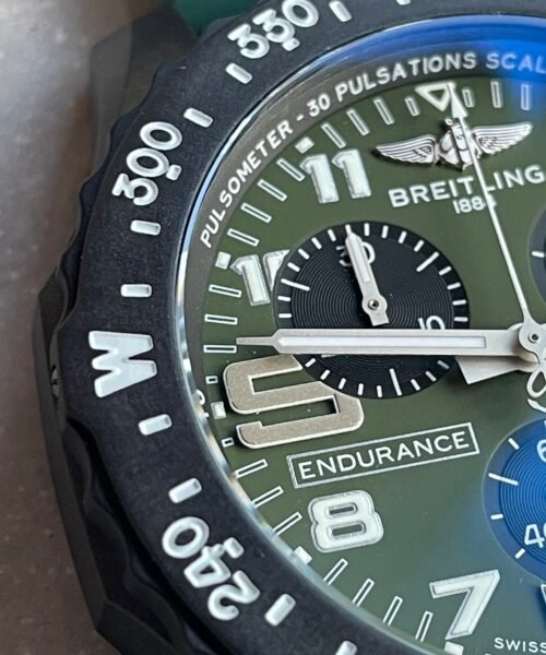 Endurance pro OGF 44mm Army green dial green Rubber Strap quartz movement - Image 5