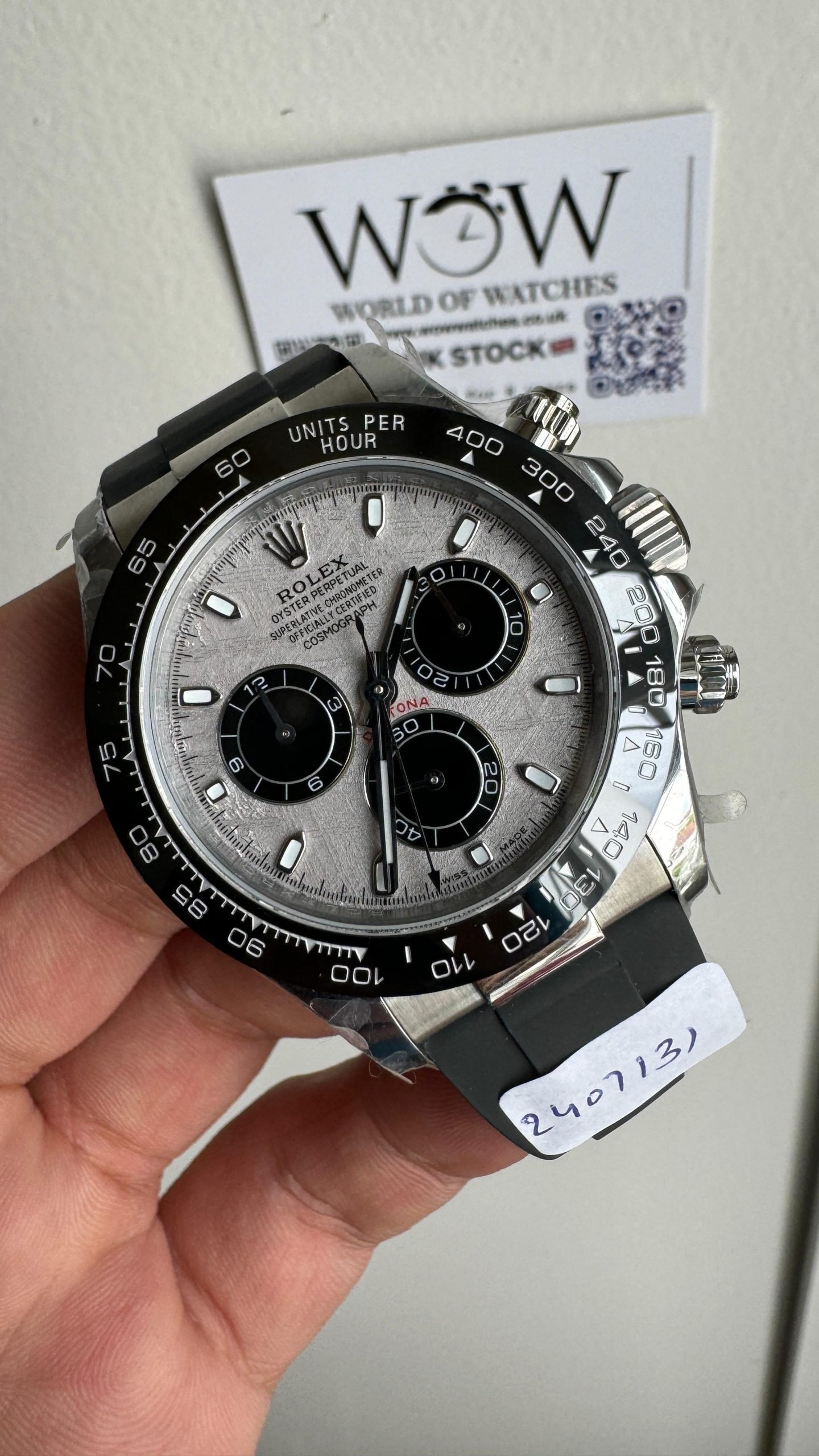 Daytona 116519 QF Edition Meteorite Dial on Oysterflex Strap SH4130 V3 (Gain Weight)