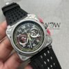 BR 03-94 Chrono Ti B12 Carbon Dial on Black Rubber Strap A7750