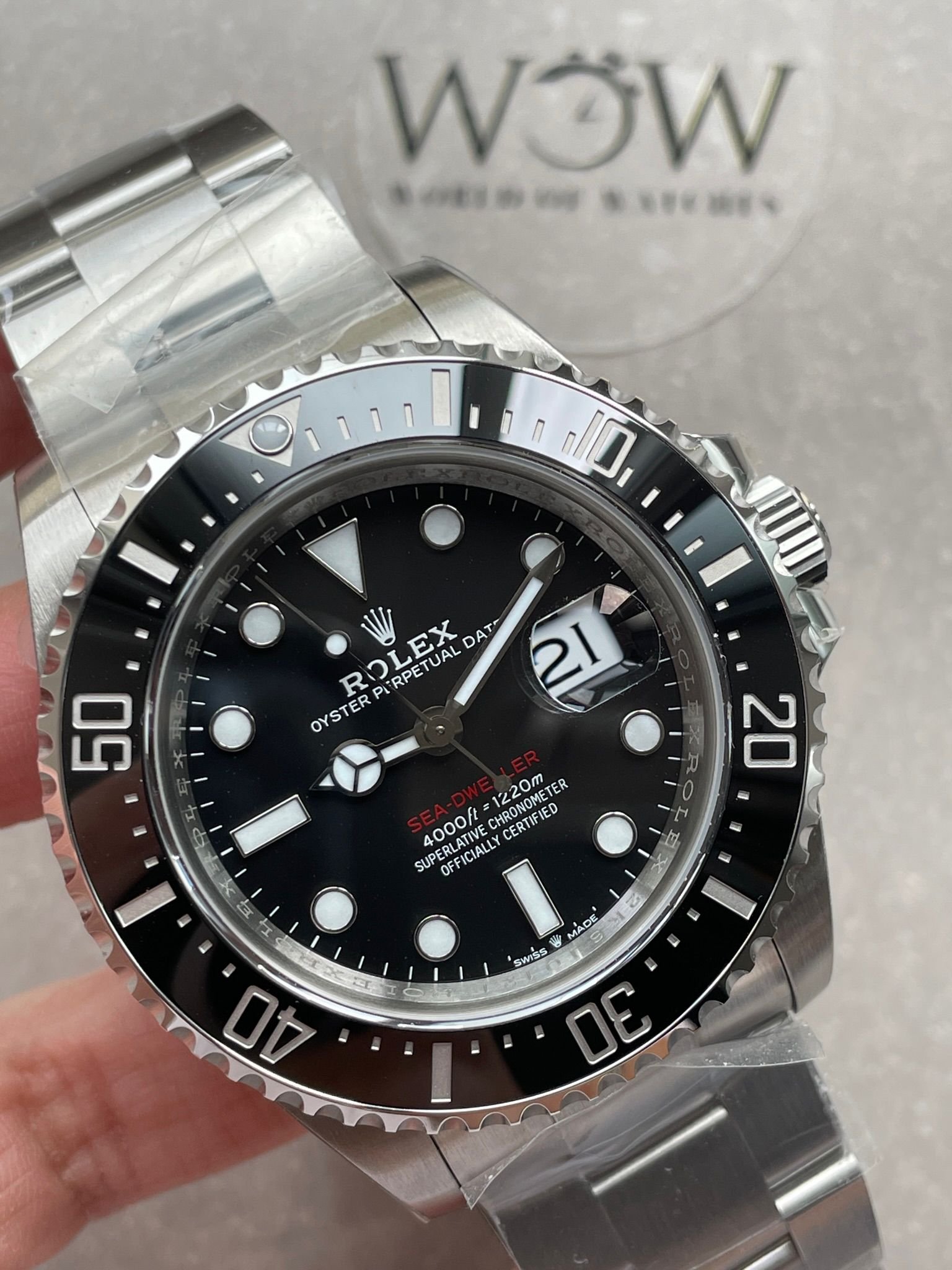 Sea-Dweller 43mm 126600 904L SS Black Dial on SS Bracelet VSF VS3235 - Image 4