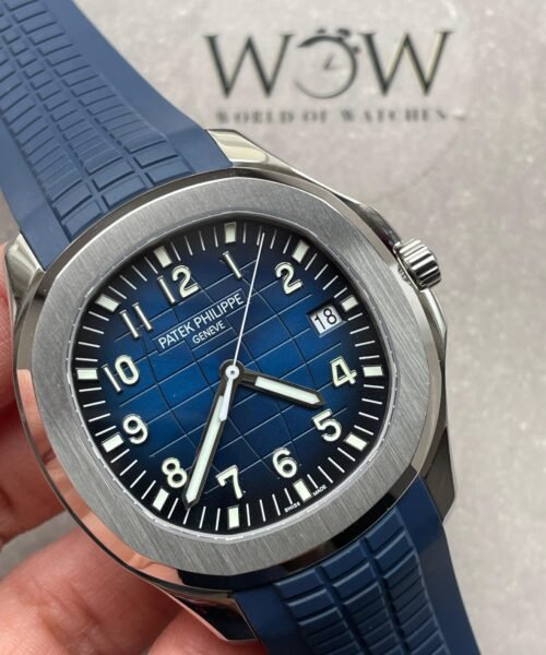 Aquanaut 5168G 42mm SS ZF 1:1 Best Edition Blue Dial on Blue Rubber Strap 324CS - Image 3