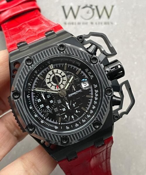Royal Oak Offshore Survivor IPF 1:1 Limited Edition on Red Leather Strap A7750 - Image 2