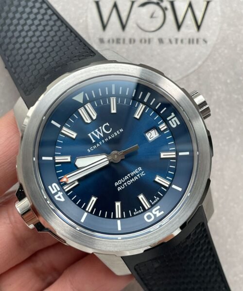 Aquatimer SS IW3290 V6SF 1:1 Best Edition Blue Dial on rubber Bracelet A2892 - Image 3