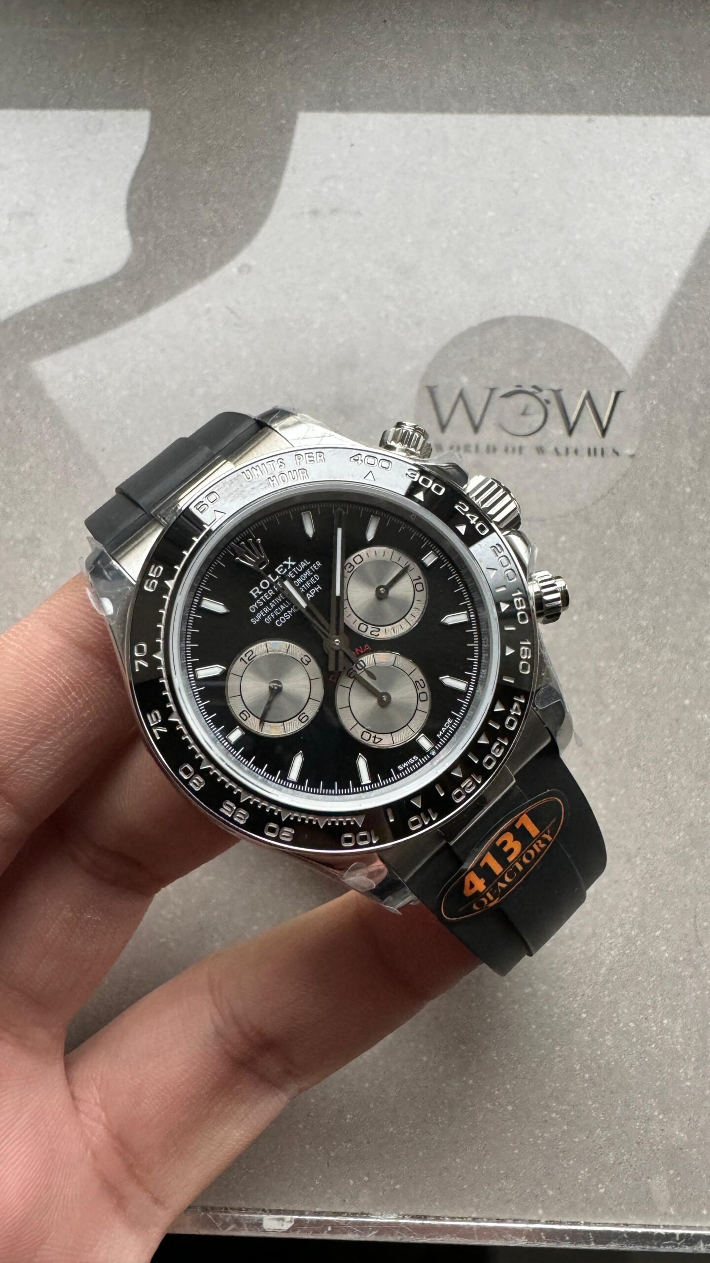 2023 Daytona 126500 QF 1:1 Best Edition 904L Steel Black Dial on SS Braclet SA4131 - Image 2