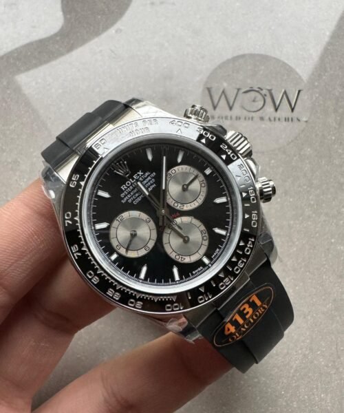 2023 Daytona 126500 QF 1:1 Best Edition 904L Steel Black Dial on SS Braclet SA4131