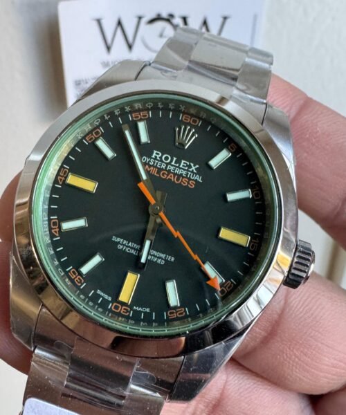 Milgauss 116400GV VSF 1:1 Best Edition 904L Steel Green Dial on SS Bracelet VS3131 - Image 3