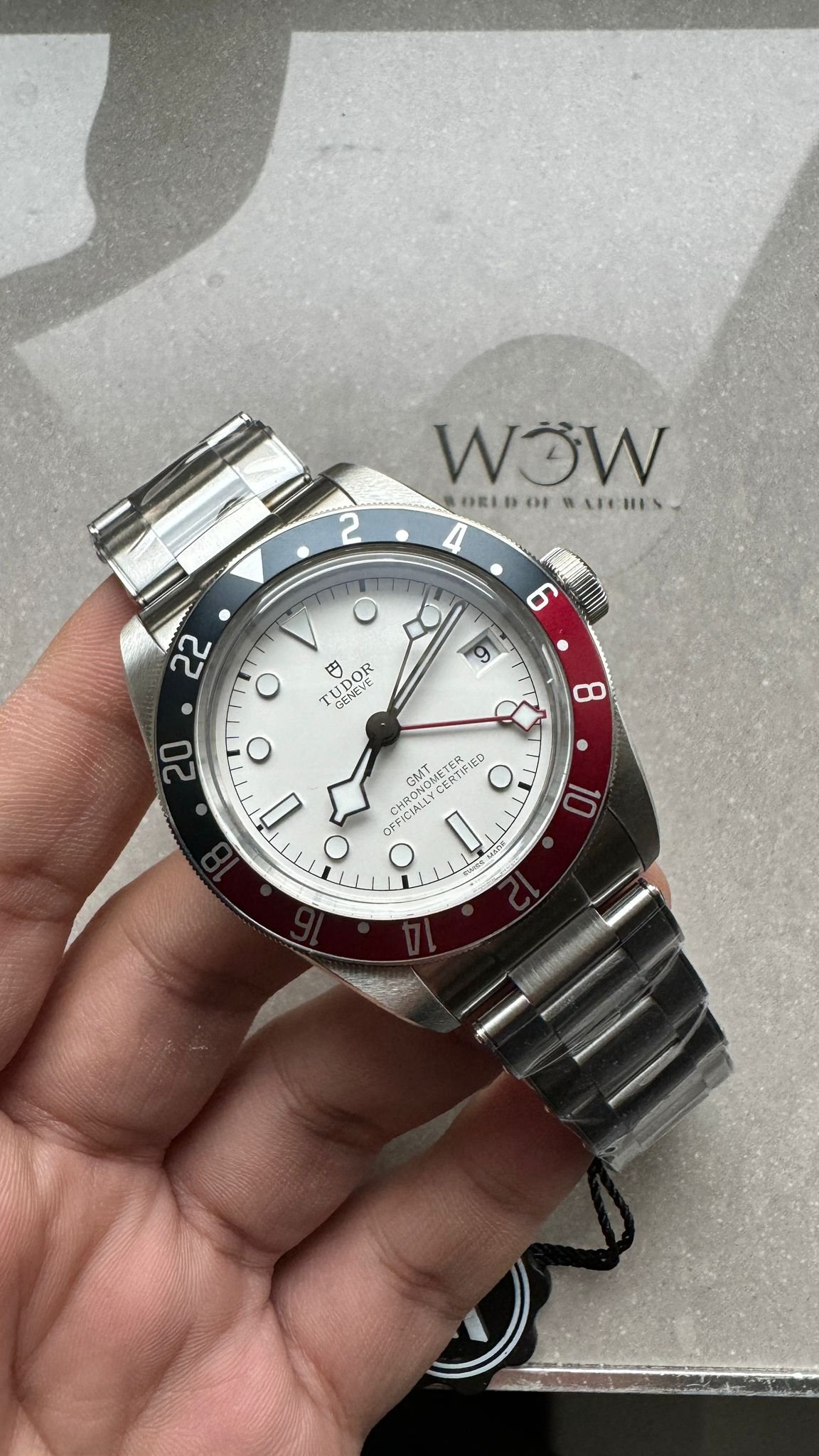 ZF Black Bay M79830RB-0010 GMT Baselworld Pepsi Bezel ZF 1:1 Best Edition White Dial on SS Bracelet A2836