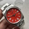 Oyster Perpetual 124300 41mm 904L Clean 1:1 Best Edition Red Dial On SS Bracelet VR3230