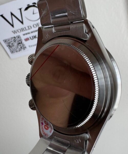 Daytona 6263 SS JKF Best Edition Black Dial White Subdials Black Tachymeter Bezel on SS Bracelet Venus 75 - Image 9