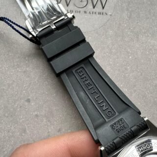 Chronomat B01 44mm SS BLSF 1:1 Best Edition Ice Blue Dial on Black Rubber Strap A7750 to Cal.01 - Image 13