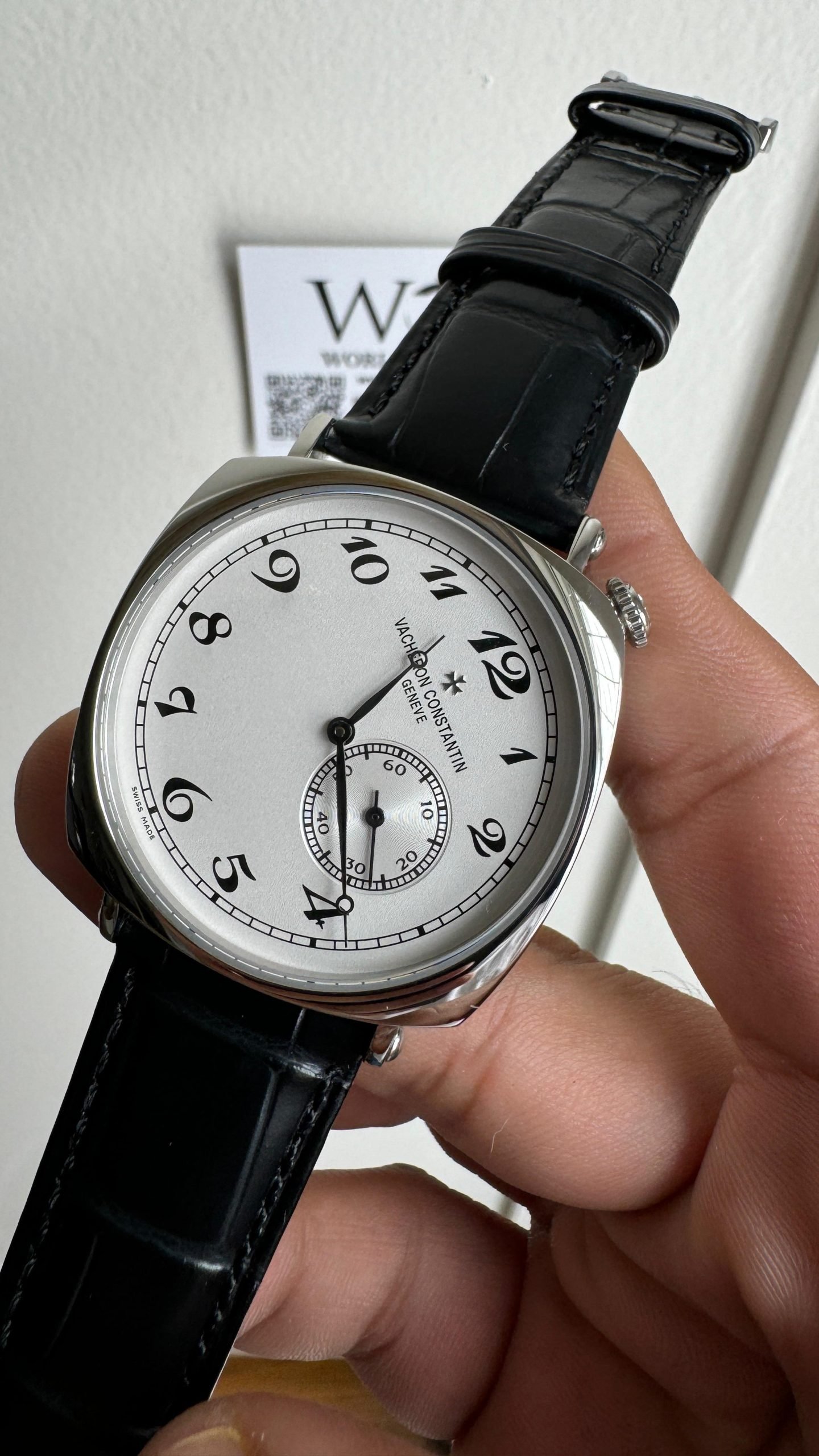 Historiques 40mm American 1921 Black leather White dial SS case Manual winding - Image 3