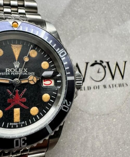 Vintage Submariner 40mm Date Kahanjar / Oman Black dial Jubilee strap Custom made A2824 - Image 5