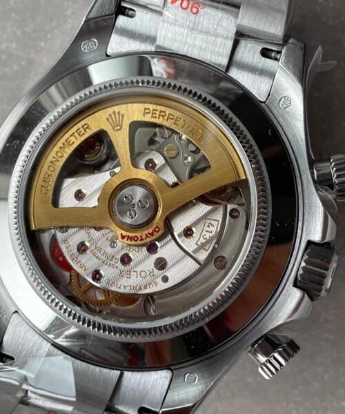Daytona 116506 904L SS Ice Blue Dial with open Back on SS Bracelet QF V2 Asia 4130 - Image 12