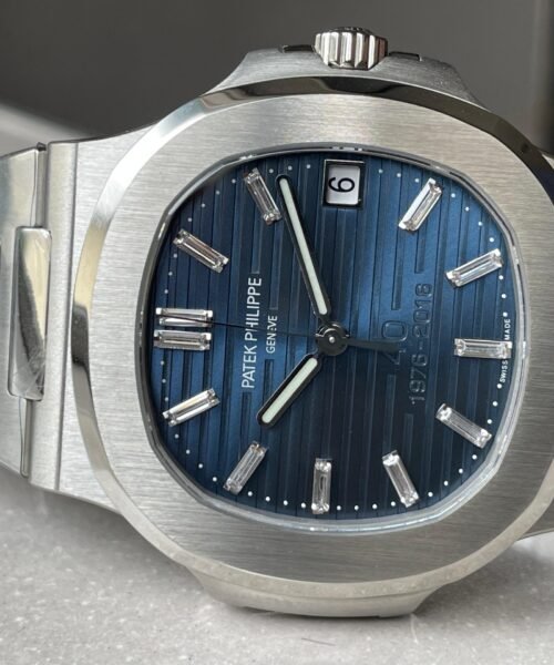 Nautilus 5711 40th Anniversary SS PPF 1:1 Best Edition Blue Dial on SS Bracelet A330 - Image 6