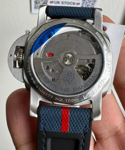 PAM1404 Z GMT SS VSF 1:1 Best Edition Blue Dial on Blue Rubber Strap Asian P900 - Image 12