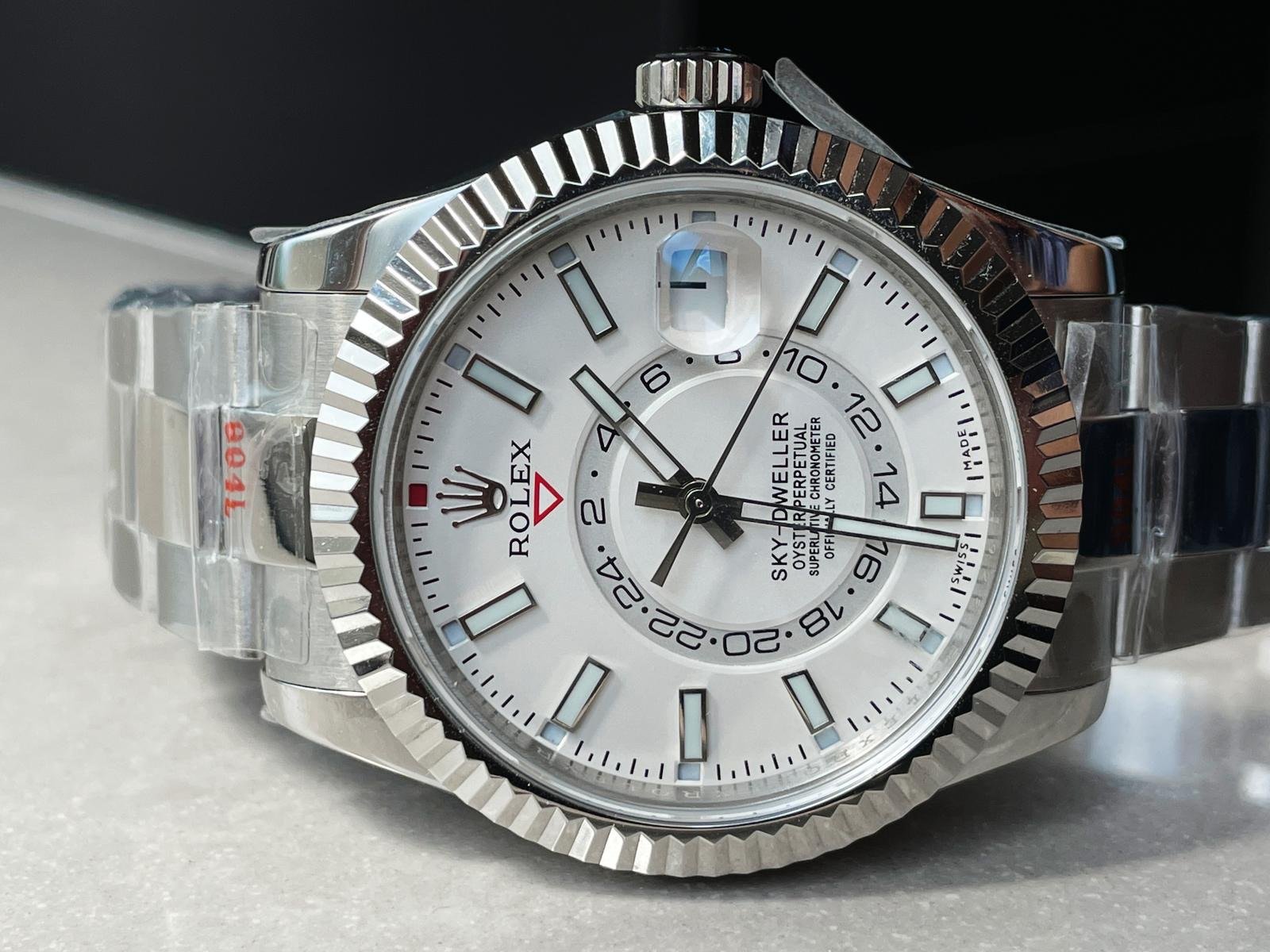Sky-Dweller 326934 SS Noob 1:1 Best Edition White Dial on SS Bracelet A23J - Image 3