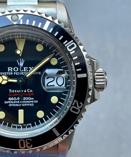Vintage Submariner Date Tiffany & Co 16610A30B9315 Black dial with SS bracelet - Image 5