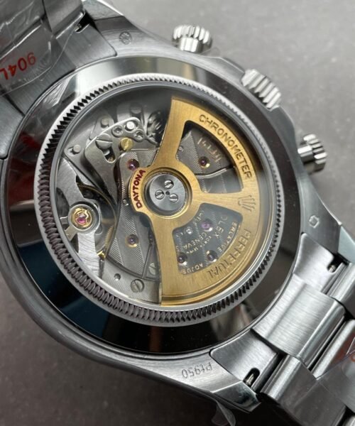 Daytona 116506 904L SS Ice Blue Dial with open Back on SS Bracelet QF V2 Asia 4130 - Image 11