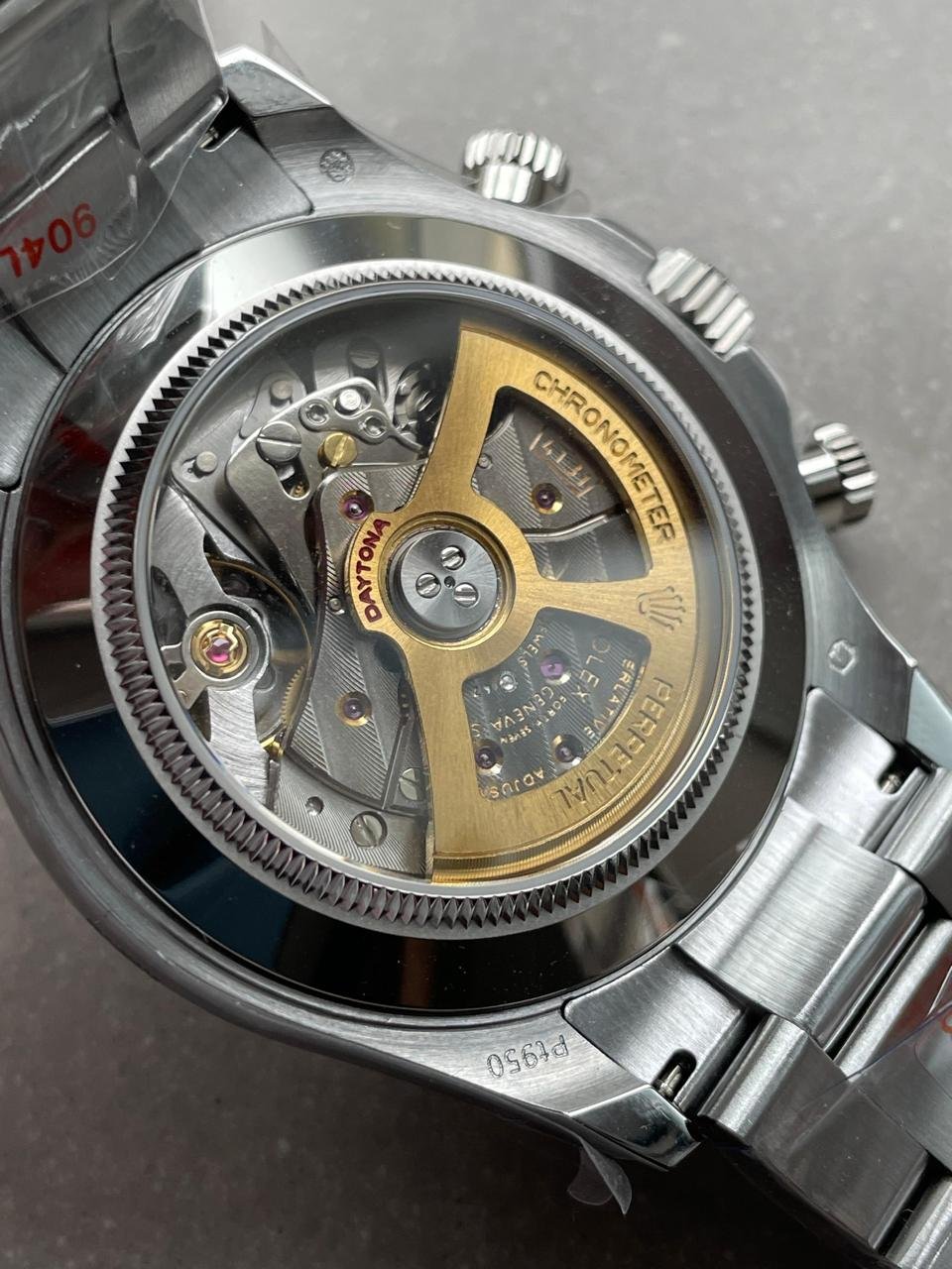 Daytona 116506 904L SS Ice Blue Dial with open Back on SS Bracelet QF V2 Asia 4130 - Image 11