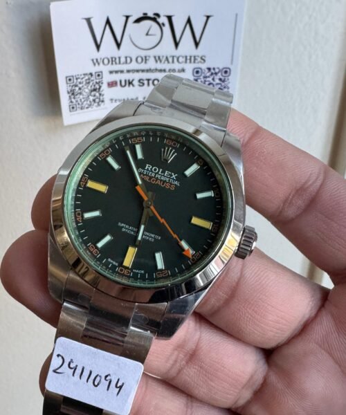 Milgauss 116400GV VSF 1:1 Best Edition 904L Steel Green Dial on SS Bracelet VS3131 - Image 6