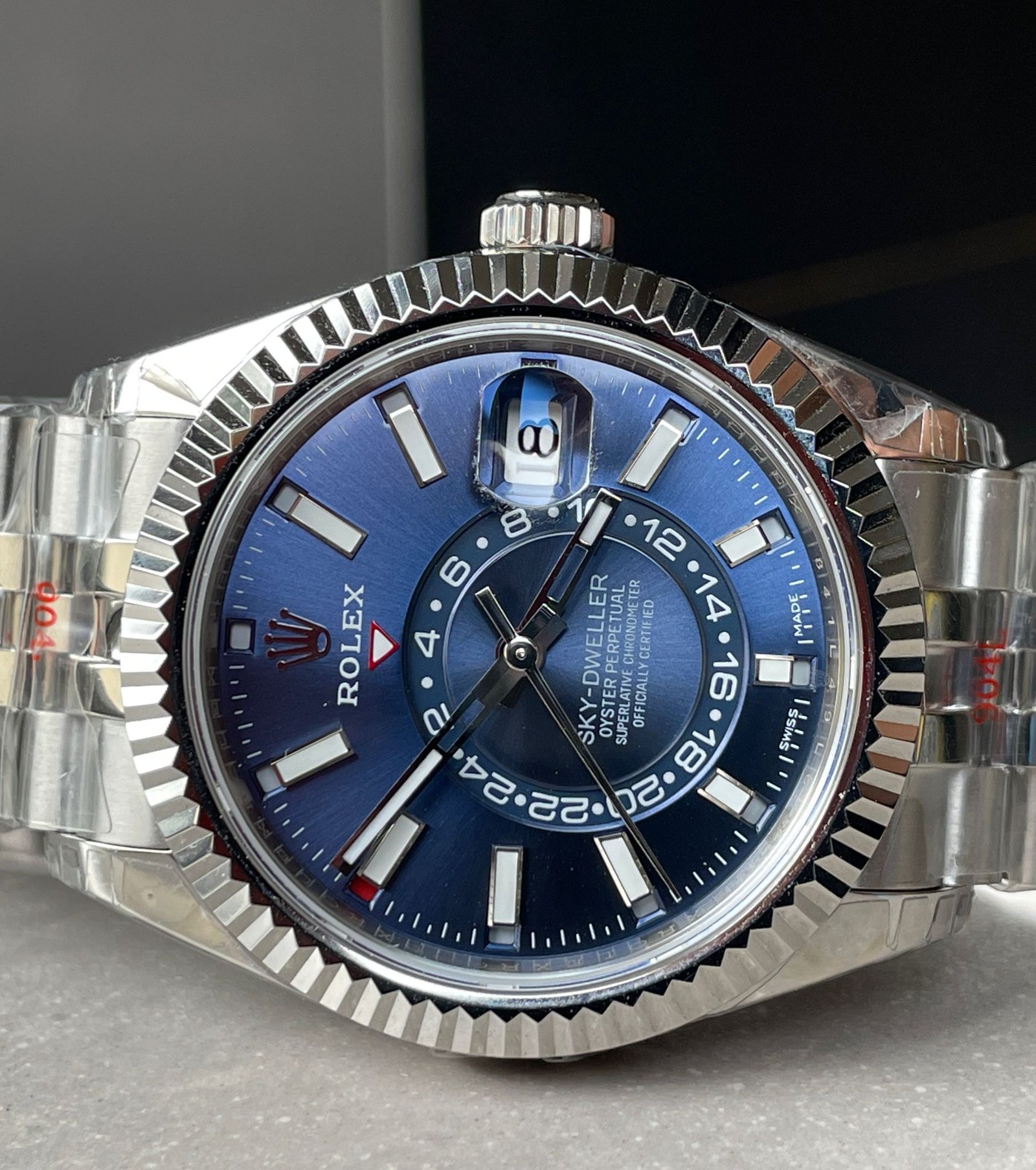 Sky-Dweller 326935 SS Blue Dial on SS Jubilee Bracelet Noob Asian 23J - Image 6