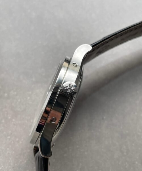 Annual Calendar Moonphase 5396 SS ZF 1:1 Best Edition White/Blue Dial on Black Leather Strap A324 - Image 9