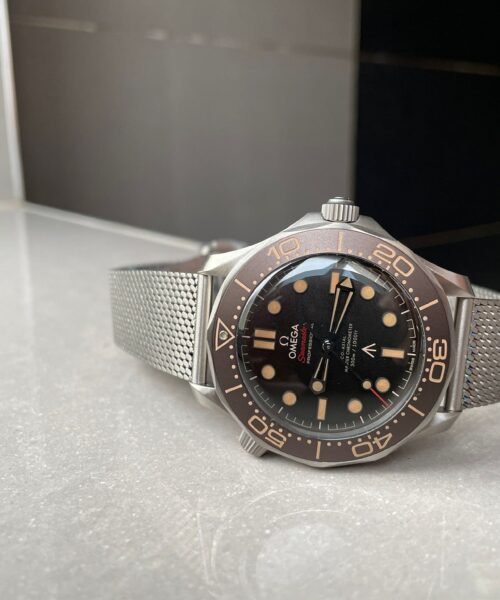 Seamaster 300 "No Time to Die" Limited Edition NTTD VSF 1:1 Best Edition on Titanium Mesh Bracelet A8806 V6 95 grams - Image 4