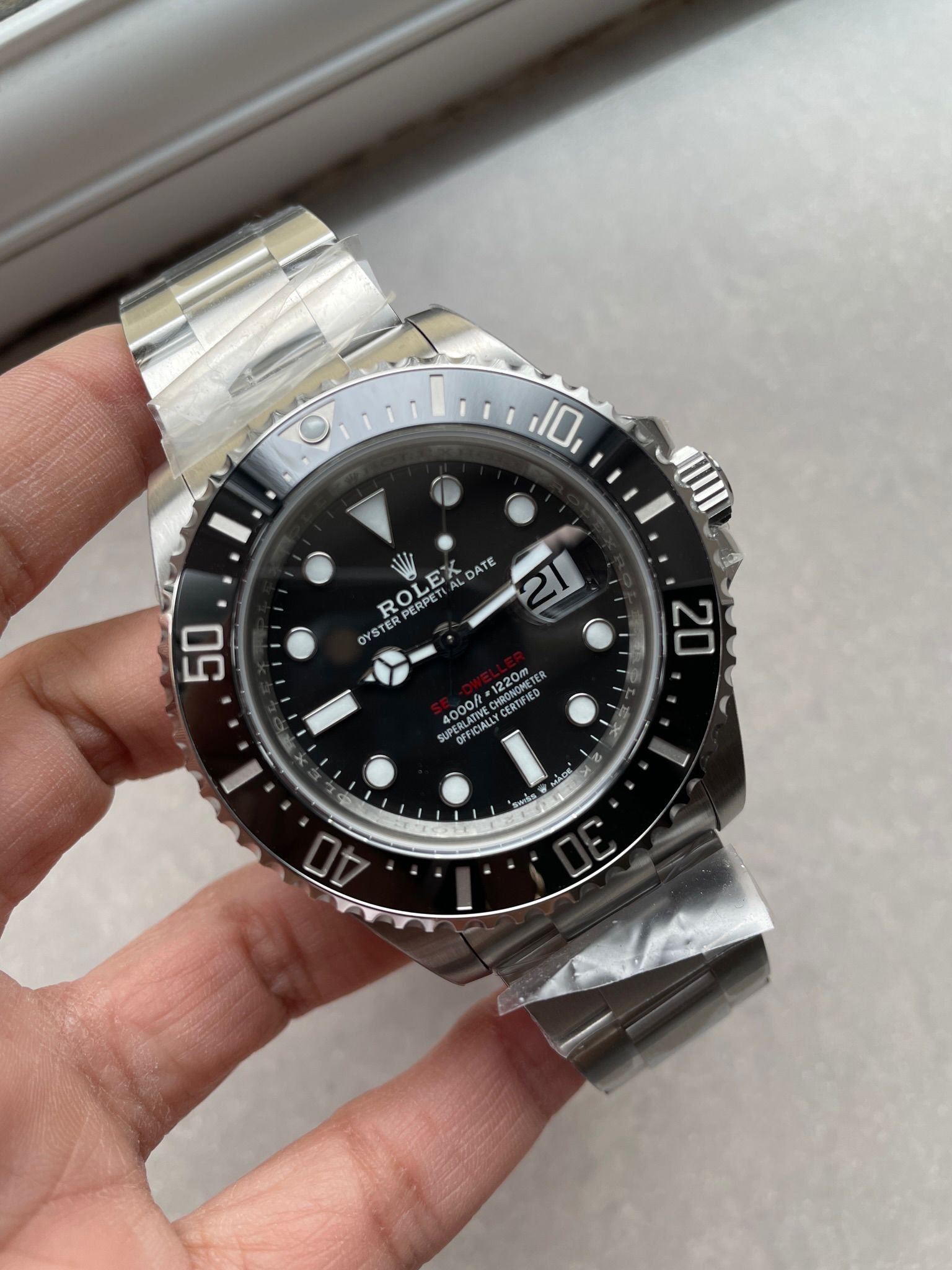 Sea-Dweller 43mm 126600 904L SS Black Dial on SS Bracelet VSF VS3235 - Image 2