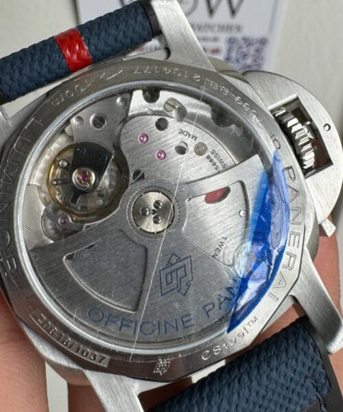 PAM1404 Z GMT SS VSF 1:1 Best Edition Blue Dial on Blue Rubber Strap Asian P900 - Image 11