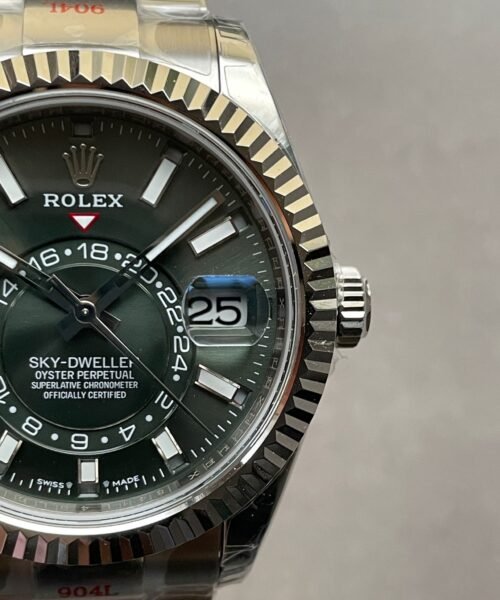 Sky-Dweller 326935 SS Green Dial on SS Jubilee Bracelet Noob Asian 23J - Image 7
