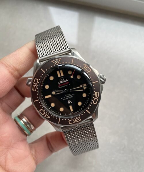 Seamaster 300 "No Time to Die" Limited Edition NTTD VSF 1:1 Best Edition on Titanium Mesh Bracelet A8806 V6 95 grams