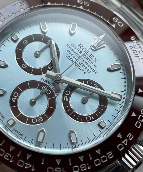 Daytona 116506 50th Anniversary Clean 1:1 Best Edition Ice Blue Dial Lume Markers on SS Bracelet SA4130 V2 - Image 7