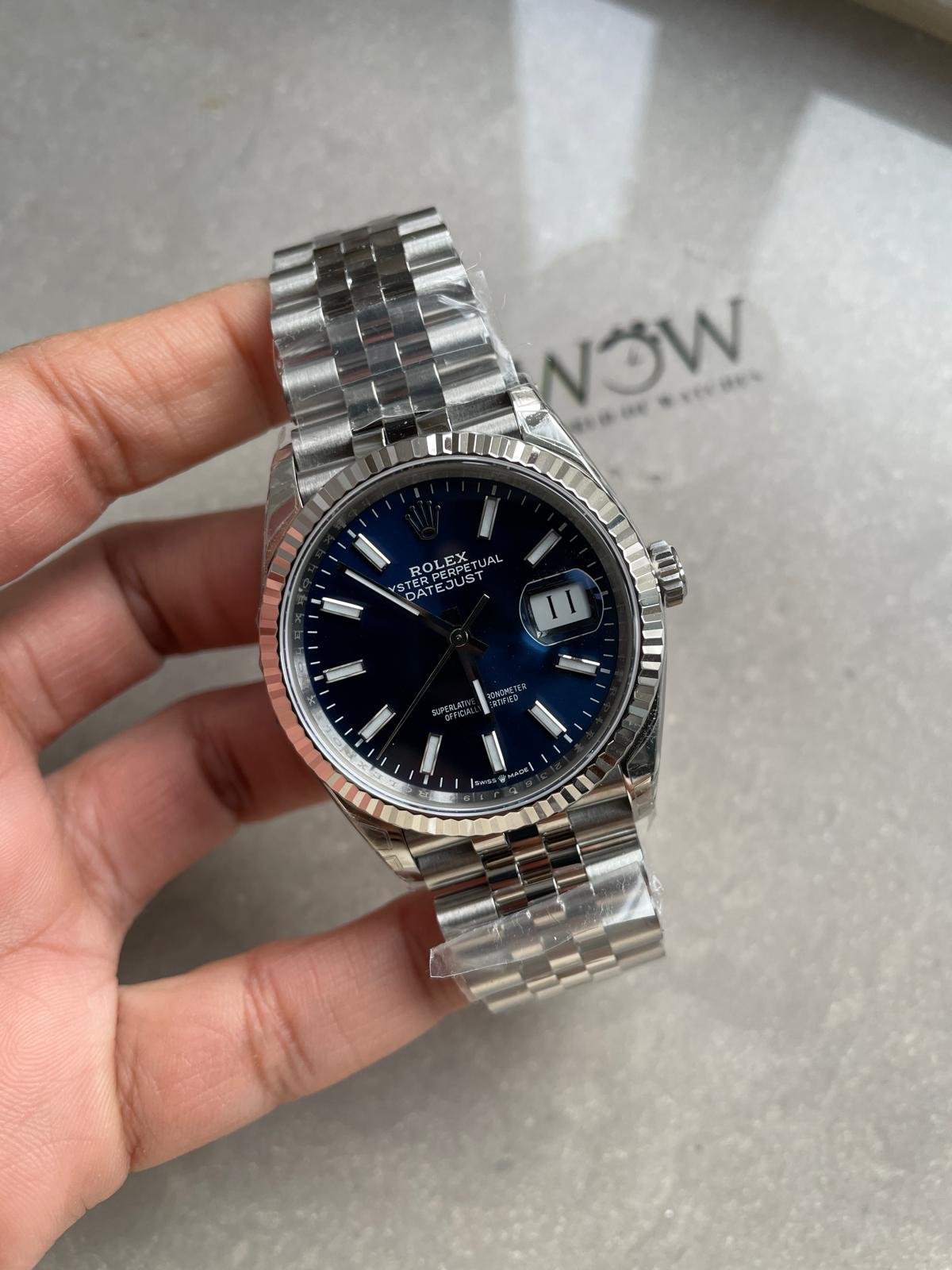 DateJust 36 SS 116234 VSF 1:1 Best Edition 904L Steel Blue Dial on Jubilee Bracelet VS3235