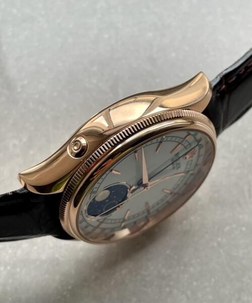 Cellini Moonphase 50535 RG White Dial on Leather Strap KZF Asia 3195 Mod - Image 13