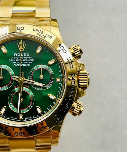 Daytona 116508 BTF 1:1 Best Edition Green Dial on YG 18K Bracelet SA4130 - Image 4