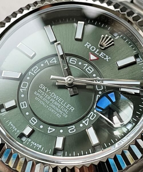 Sky-Dweller 326935 SS Green Dial on SS Jubilee Bracelet Noob Asian 23J - Image 6