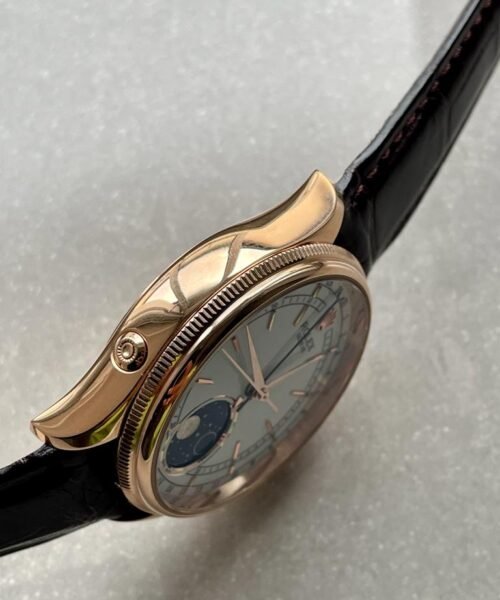 Cellini Moonphase 50535 RG White Dial on Leather Strap KZF Asia 3195 Mod - Image 12