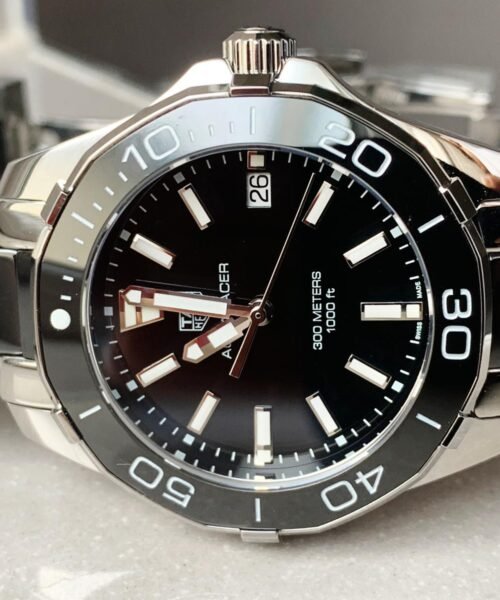 AQUA RACER LADIES SS BLACK FACE SWISS QUARTS 35mm - Image 5