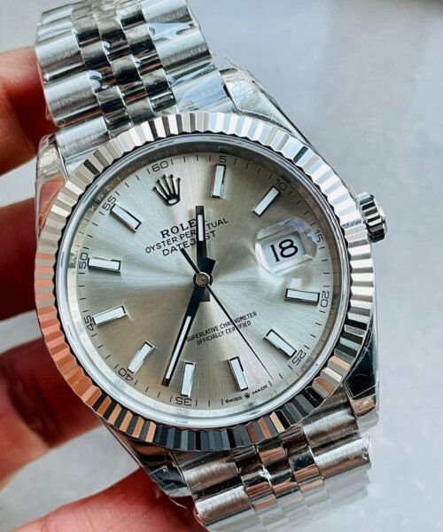 DateJust 41 SS VS Factory 1:1 Best Edition 904L Steel Silver Dial on SS Jubilee bracelet - Image 4