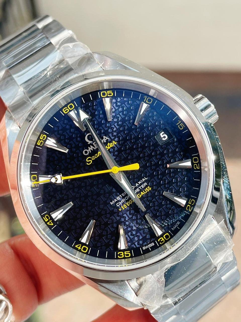 Aqua Terra 15007 Gauss VSF 1:1 Best Edition Blue Textured Dial on SS Bracelet A8507 V2 - Image 2